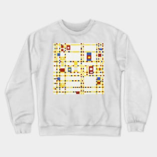 Piet Mondrian Broadway Boogie Woogie Crewneck Sweatshirt